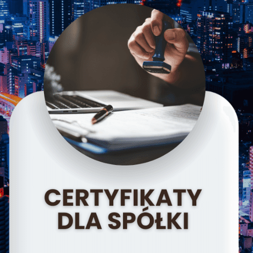 Certyfikat rezydencji podatkowej dla spółki Ltd